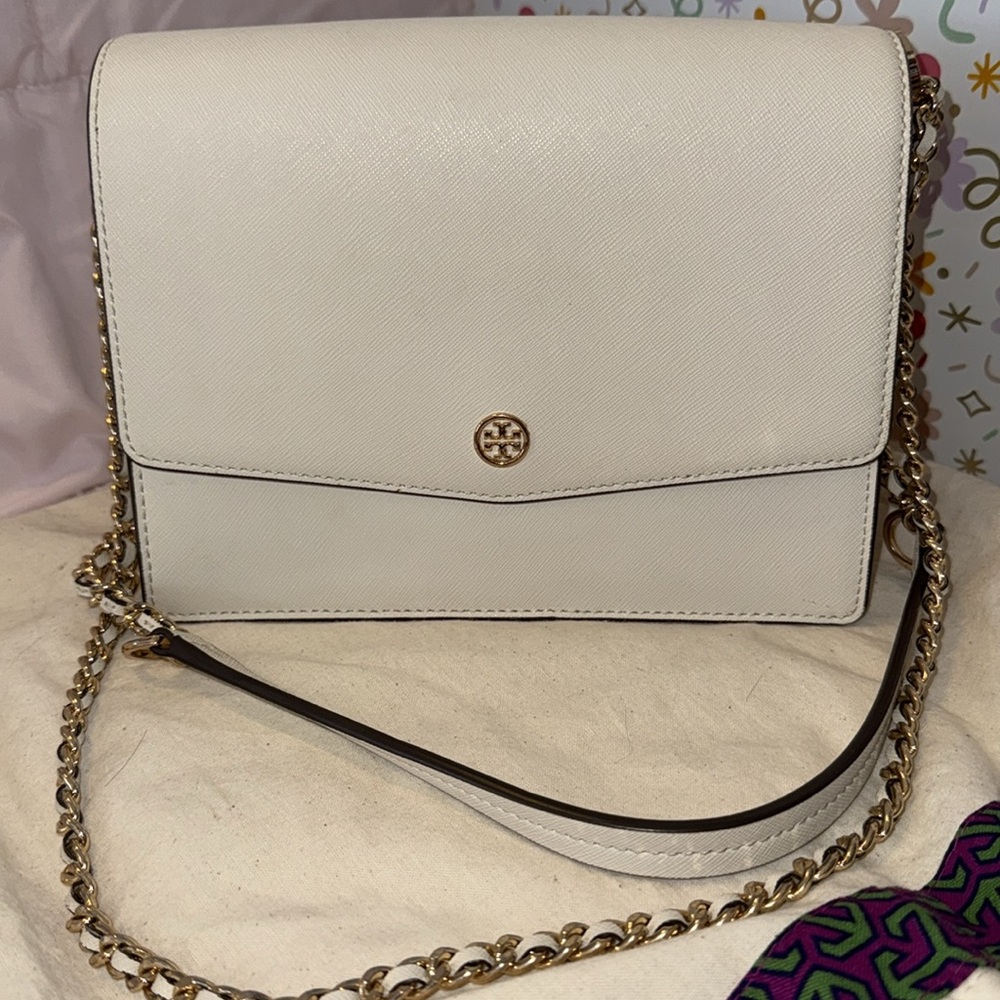 Tory Burch Cream EUC Purse - Picture 2 of 7